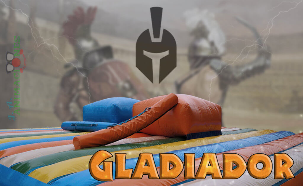 Fotomontaje Hinchable Gladiador con letras